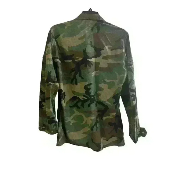 Men's US Army Air Force Military Field Jacket Coat Size‎ Medium M XLong Patches - Picture 11 of 12